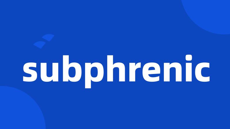 subphrenic