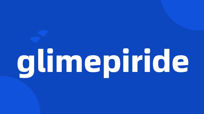 glimepiride