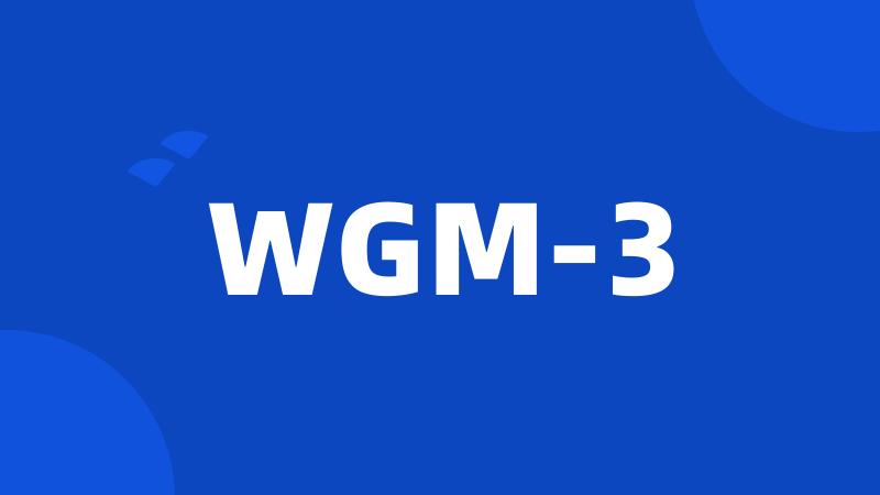 WGM-3