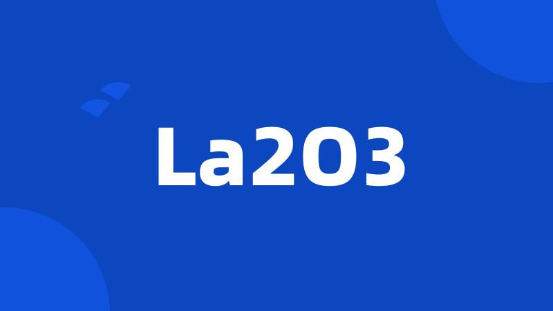 La2O3