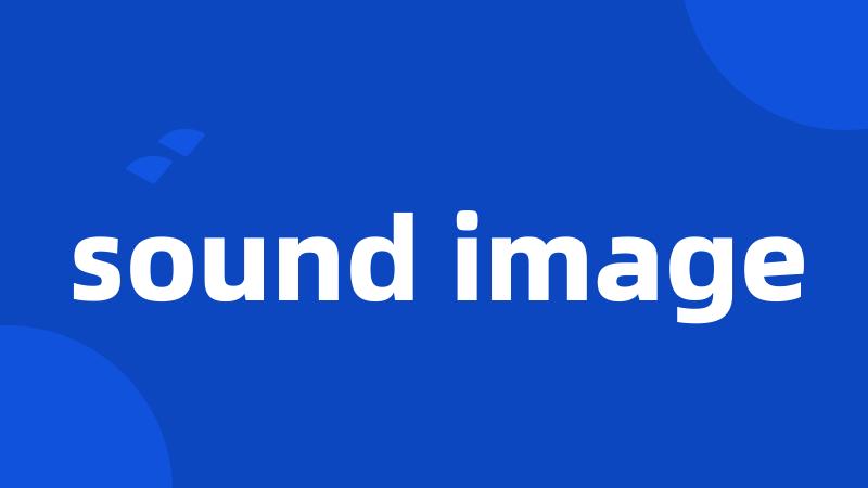 sound image