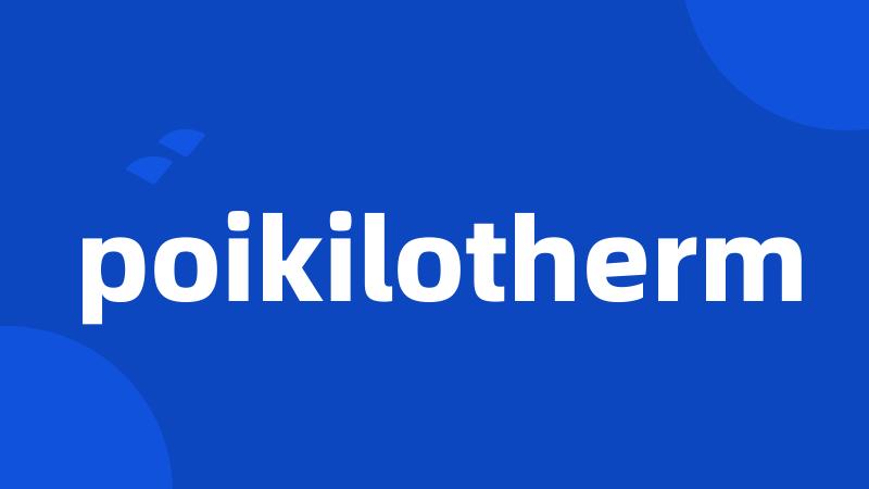 poikilotherm