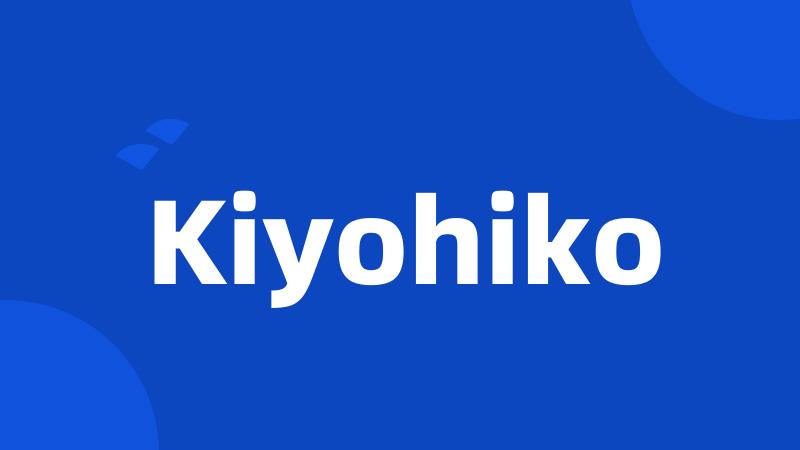 Kiyohiko