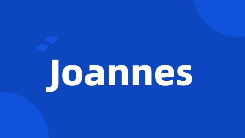 Joannes