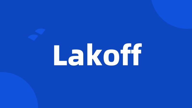 Lakoff