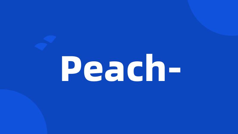 Peach-