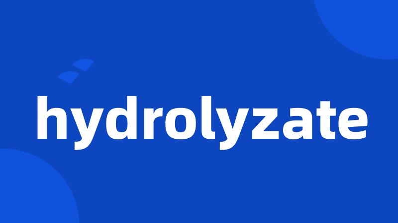 hydrolyzate