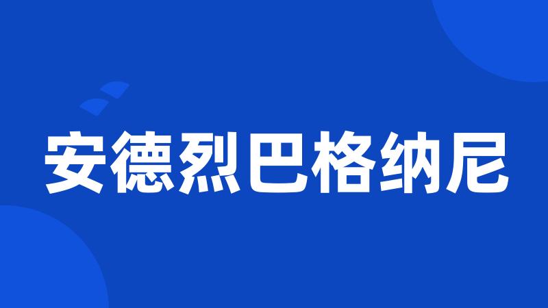 安德烈巴格纳尼