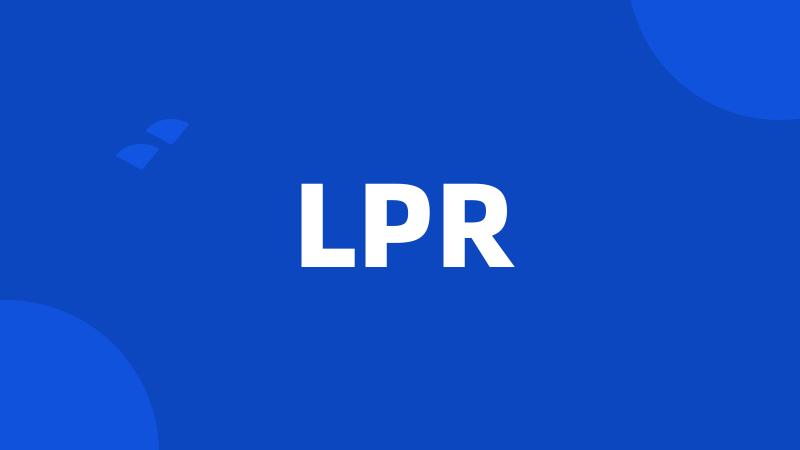 LPR