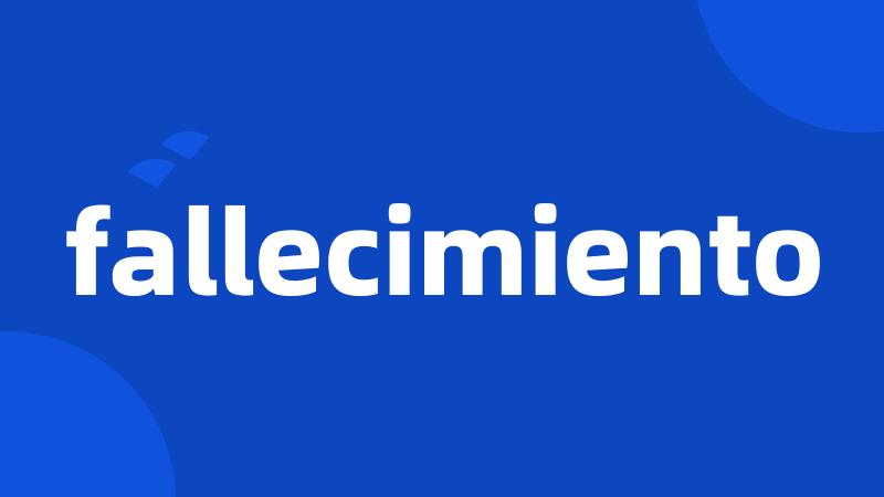 fallecimiento