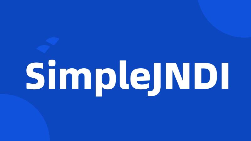 SimpleJNDI