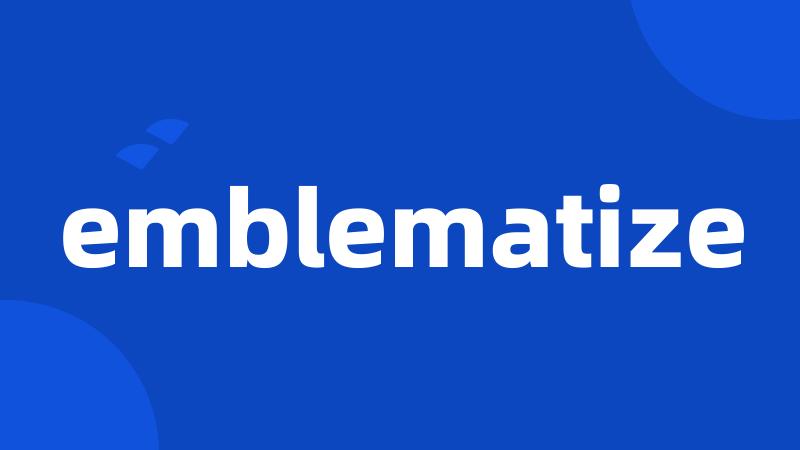 emblematize