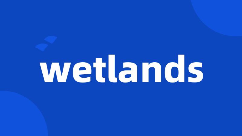 wetlands