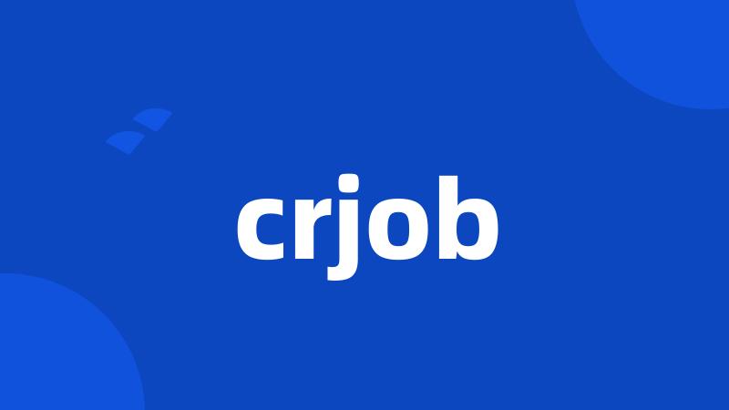 crjob