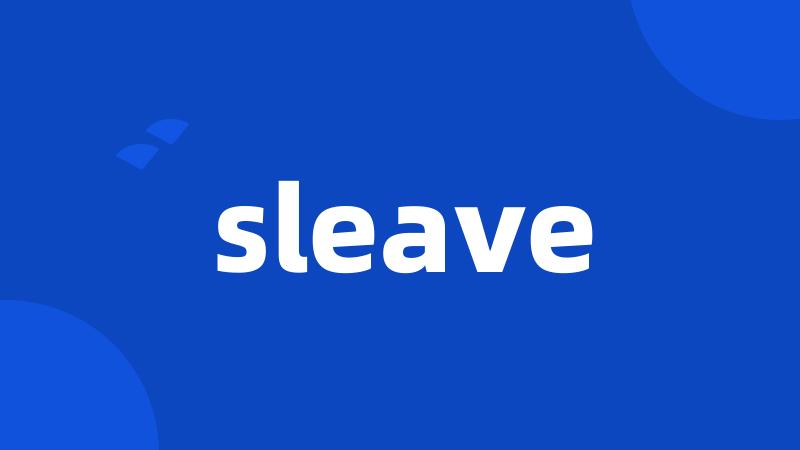 sleave