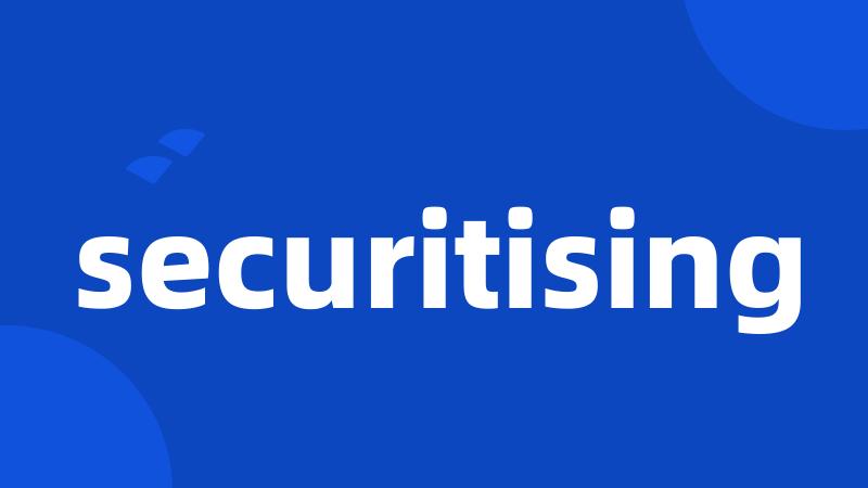 securitising