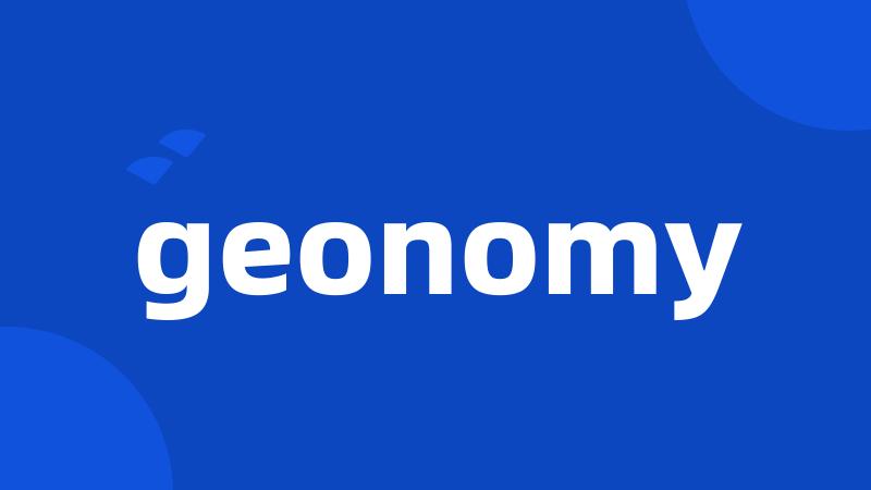 geonomy