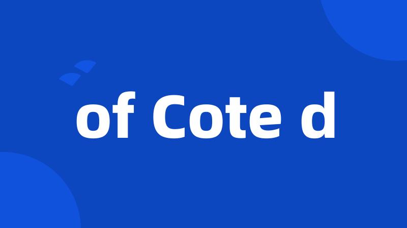 of Cote d