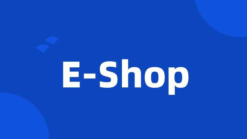 E-Shop