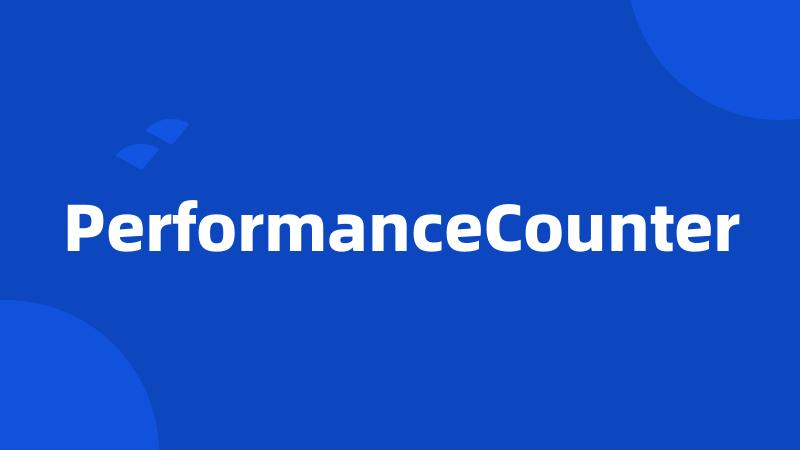 PerformanceCounter