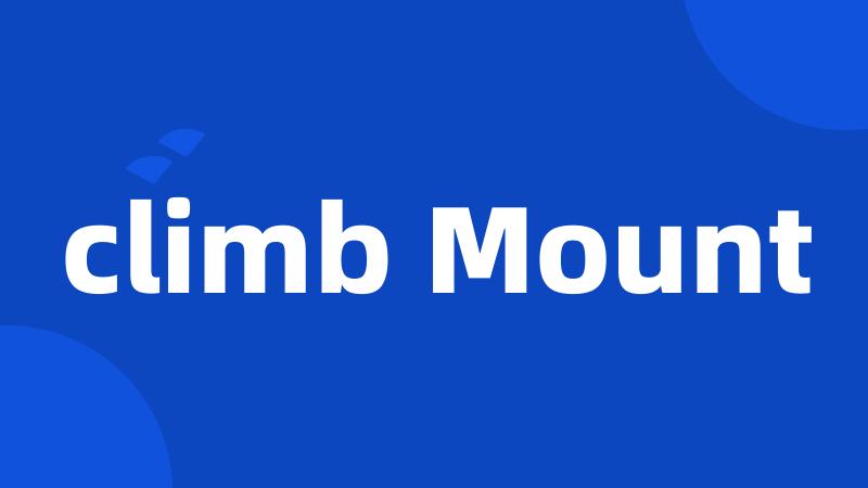 climb Mount