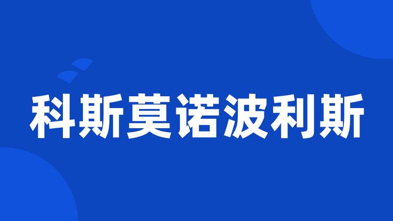 科斯莫诺波利斯