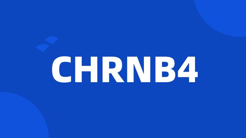 CHRNB4