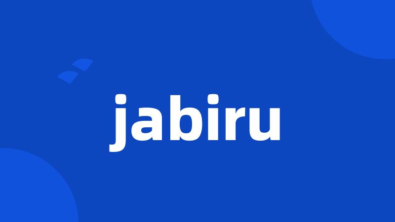 jabiru