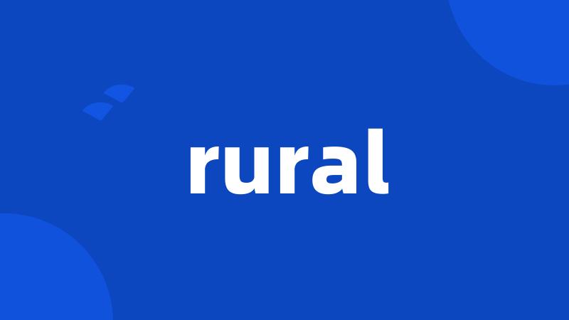 rural