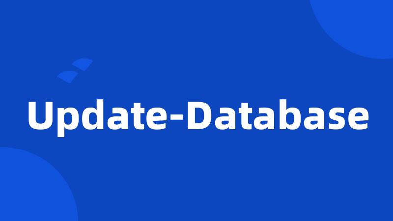 Update-Database