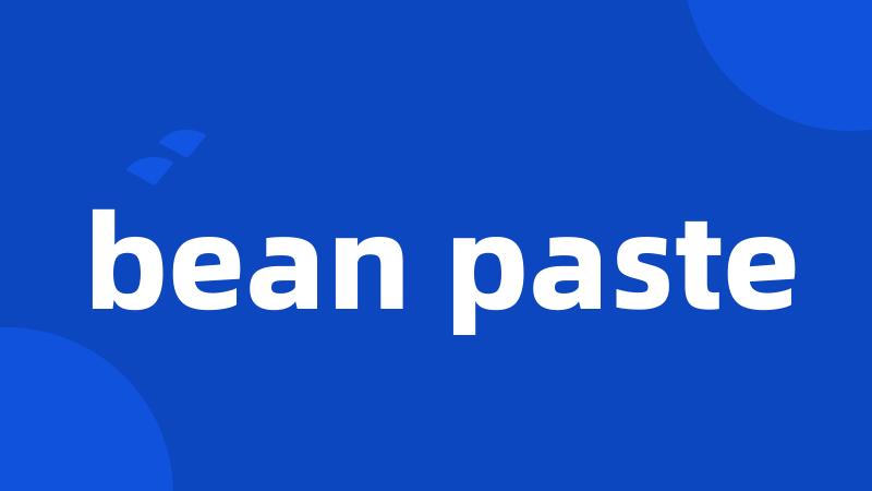 bean paste