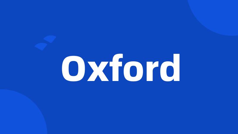 Oxford