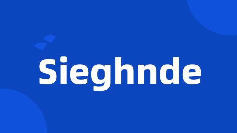 Sieghnde