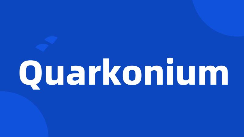 Quarkonium