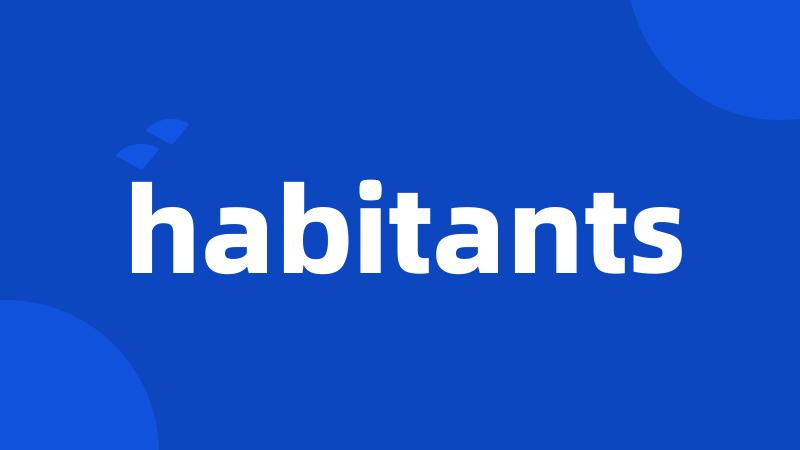 habitants