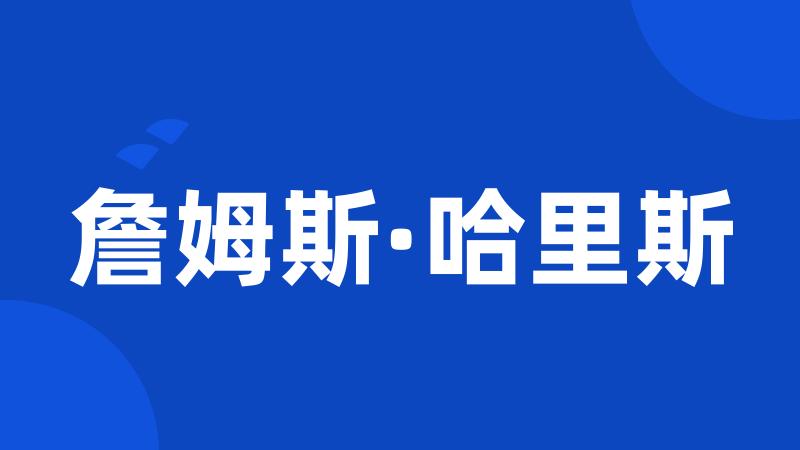 詹姆斯·哈里斯