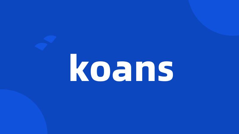 koans