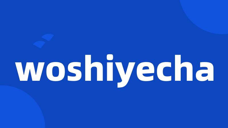 woshiyecha