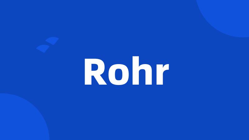 Rohr