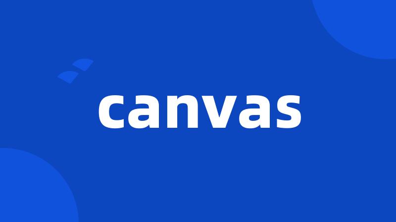 canvas