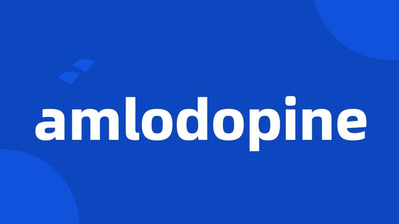 amlodopine