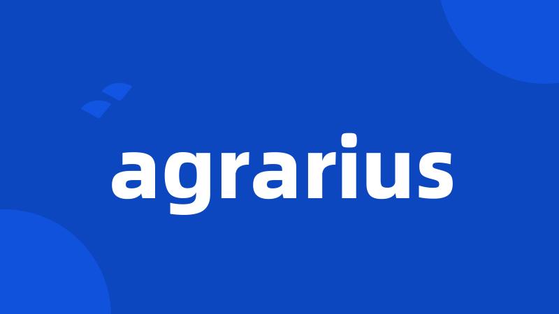 agrarius