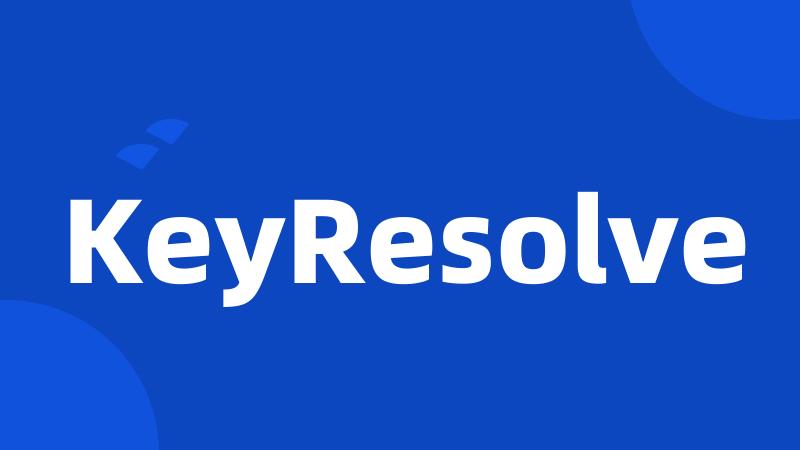 KeyResolve