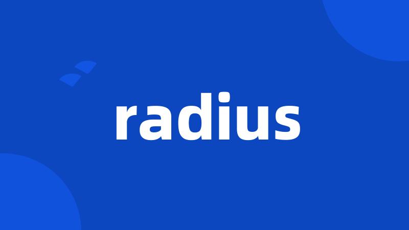 radius