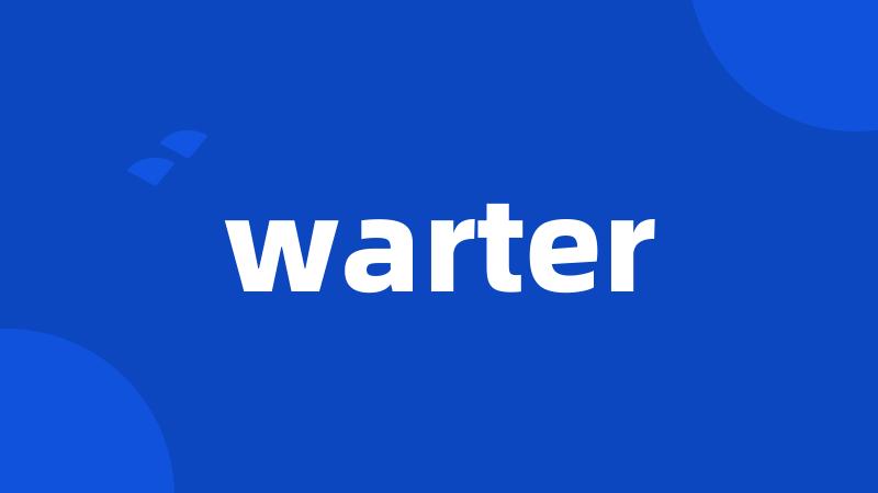 warter