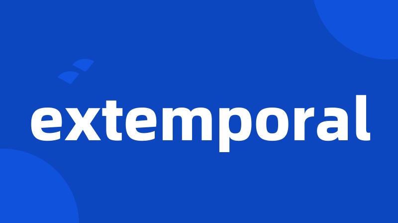 extemporal