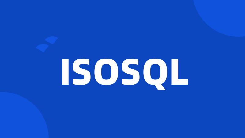 ISOSQL