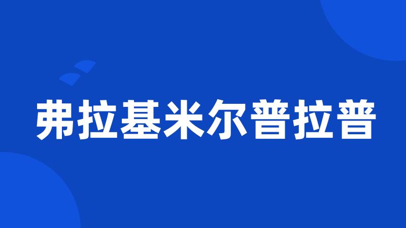 弗拉基米尔普拉普