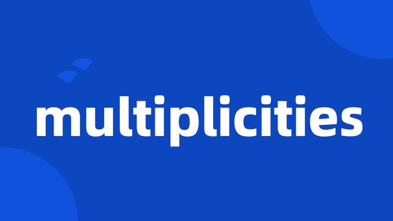 multiplicities