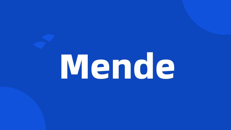 Mende